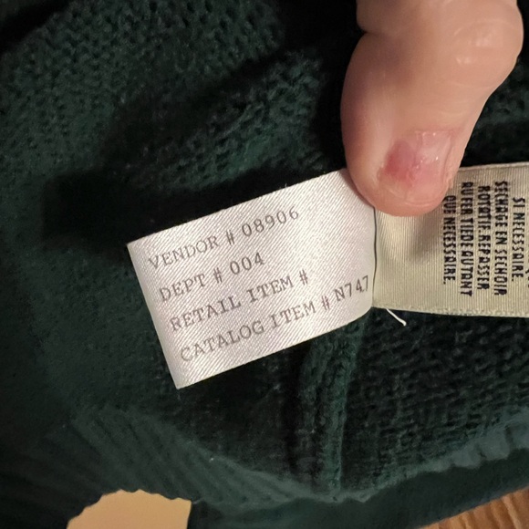 Eddie Bauer Mens green crew neck Sweater XXL TALL - Picture 9 of 9